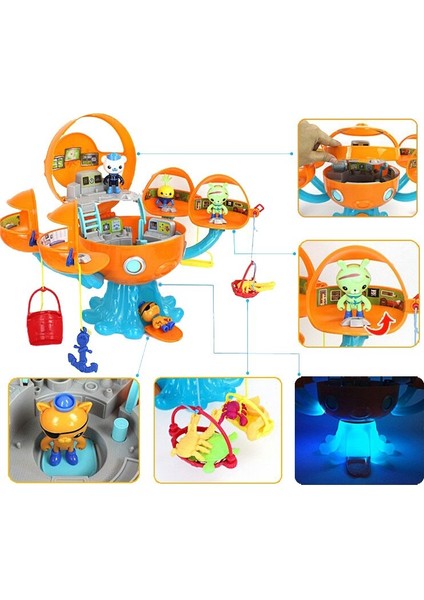 Octonauts Octopod Kale Oyuncaklar 8 Adet Aksiyon Figürü Bebek Macera Plsyset Barnacles Peso Kwazii Dashi Tweak Oyuncak Hediye (Yurt Dışından)