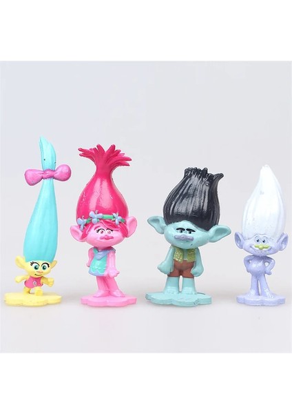 3-6 cm 12 Adet/grup Troller Şube Yaratık Skitter Figürleri Troller Çocuk Troller Pvc Action Figure Oyuncak Çizgi Film Karakteri Çocuklar Hediyeler (Yurt Dışından)