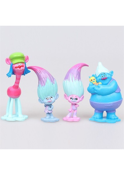 3-6 cm 12 Adet/grup Troller Şube Yaratık Skitter Figürleri Troller Çocuk Troller Pvc Action Figure Oyuncak Çizgi Film Karakteri Çocuklar Hediyeler (Yurt Dışından)