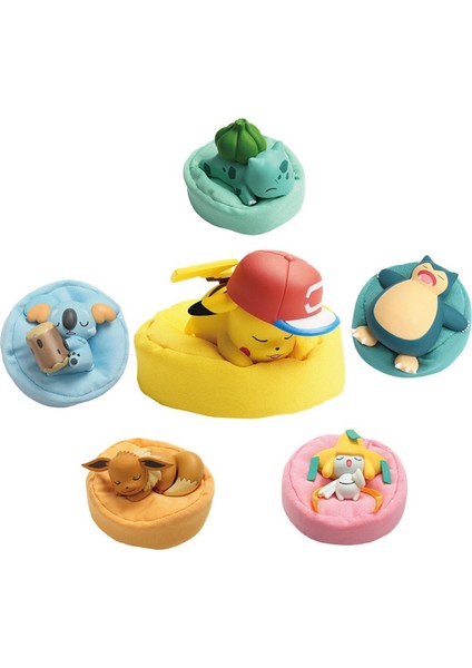 6 Stilleri Pokemon Pikachu Bulbasaur Figürleri Oyuncaklar Uyku Yıldızlı Rüya Serisi Aksiyon Figürü Karikatür Doğum Günü Hediyesi (Yurt Dışından)