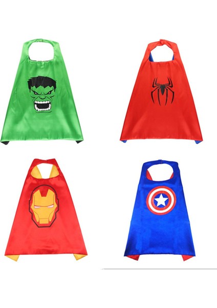 70X70 cm Marvel Avengers Aksiyon Figürleri Örümcek Adam Hulk Ironman Kaptan Amerika Pelerin Ekran Çocuklar Cadılar Bayramı Sahne (Yurt Dışından)