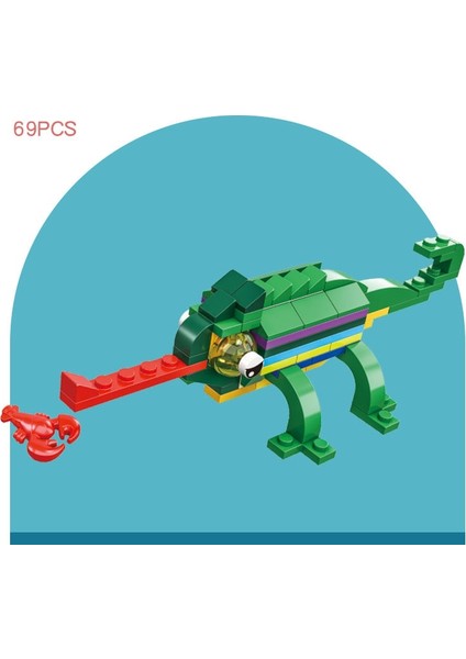 1 Adet Mini Hayvan Blok Dıy Bukalemun Kurbağa Papağan Örümcek Salyangoz Keçi Maymun Yapı Tuğlası Oyuncaklar Çocuklar Için (Yurt Dışından) fiyatları