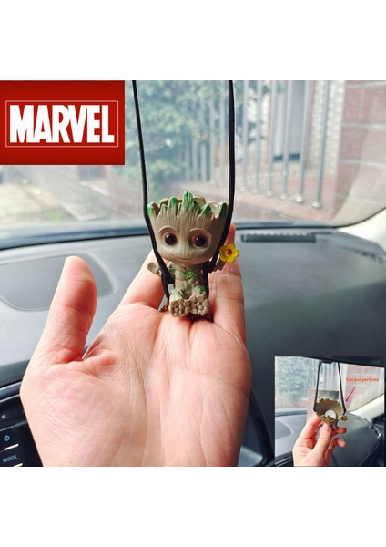 Anime Ağaç Adam Groot Guardians Galaxy Marvel Avengers Mini Oyuncaklar Aksiyon Figürü Groot Araba Parfüm Dekorasyon Çocuk Oyuncakları Hediye (Yurt Dışından)