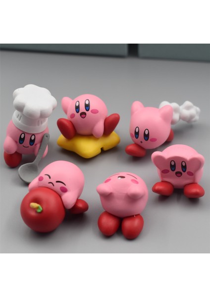 Kirby Anime Oyunları Kawaii Karikatür Pembe Kirby Waddle Dee Doo Aksiyon Figürü Mini Oyuncaklar Bebek Koleksiyonu Oyuncaklar Çocuklar Için Doğum Günü Hediyeleri (Yurt Dışından)