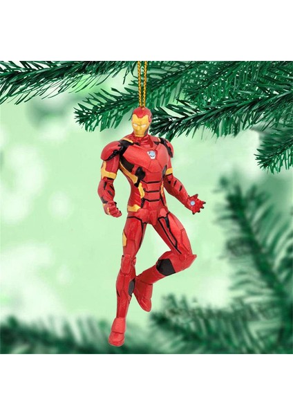 Disney Marvel Noel Kolye Askı Süsleri Karikatür Aksiyon Figürü Örümcek Adam Demir Adam Noel Partisi Dekorasyon Ev Için (Yurt Dışından)