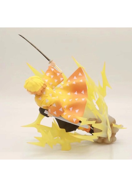 Şekil Dekoratif Canlı Sevimli Demon Slayer Sıfır Agatsuma Zenitsu Thunder Nefes Pvc Şekil Modeli Hobi Koleksiyonu (Yurt Dışından) modelleri