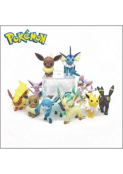 [rongcai] Tomy - Figürler Pokemon, Charmander Popplio Litten Pikachu Rowlet Treecko Eevee Fennekin Greninja, Jouet Poupées Anime 4-6cm (Yurt Dışından)