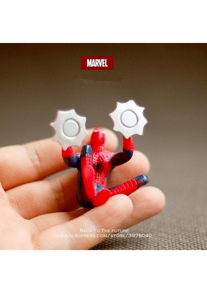 Disney Marvel Avengers Örümcek Adam Mıknatıs 3.5 cm Aksiyon Figürü Duruş Anime Dekorasyon Koleksiyonu Heykelcik Oyuncak Modeli Çocuklar Için (Yurt Dışından)