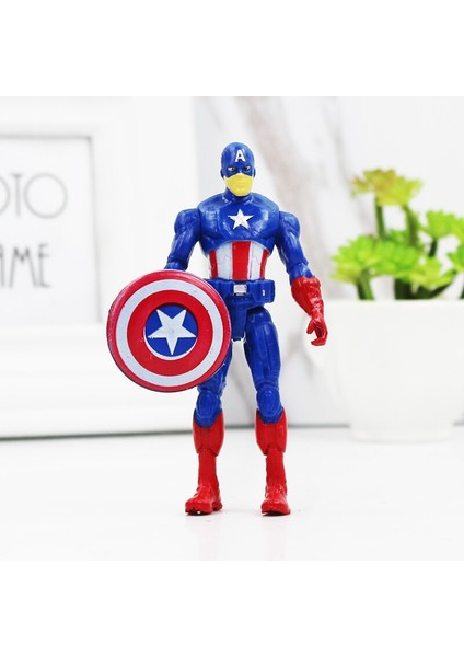 6 Adet/takım 9-10 cm Marvel Avengers Süper Kahraman Infinity Savaş Demir Adam Amerikan Kaptan Thor Süper Kahramanlar Rakamlar Oyuncaklar (Yurt Dışından)