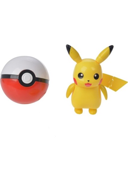 Orijinal Pokemon Aksiyon Figürü Pikachu Lucario Charizard Cep Canavarı Pokeball Deformasyon Figur Oyuncaklar Çocuklar Için Hediyeler (Yurt Dışından)