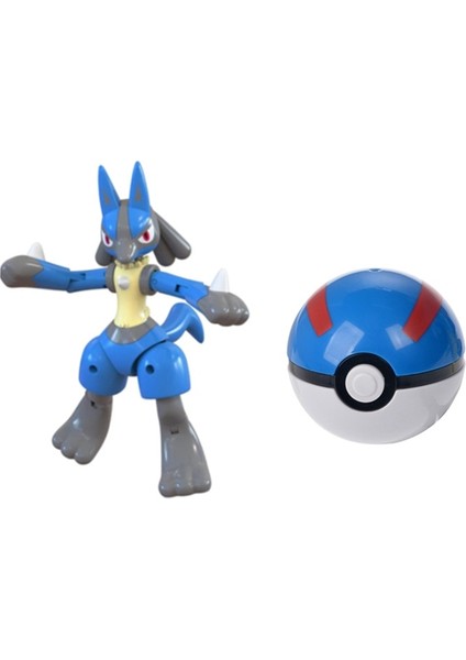 Orijinal Pokemon Aksiyon Figürü Pikachu Lucario Charizard Cep Canavarı Pokeball Deformasyon Figur Oyuncaklar Çocuklar Için Hediyeler (Yurt Dışından)