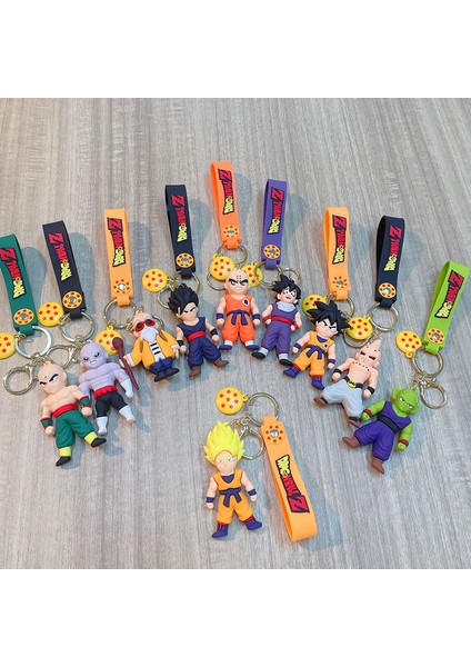 Anime Dragon Toplu Anahtarlık Moda Takı Son Goku Vegeta Piccolo Aksiyon Figürleri 8 cm Pvc Anahtarlık Erkekler Kadınlar Için Çanta Kolye (Yurt Dışından) fırsatları