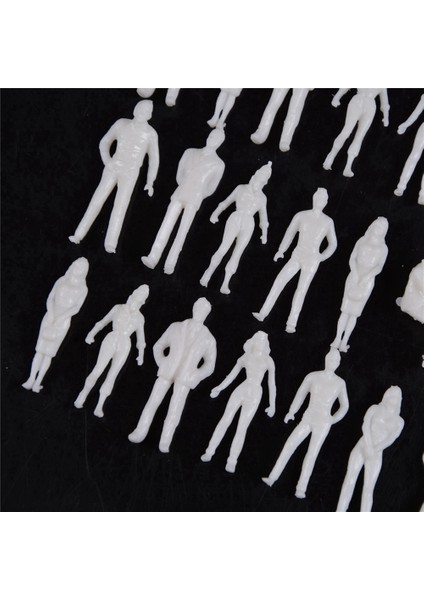 10/50 Adet Ölçekli Model Beyaz Minyatür Mimari Modeller Insan Ölçekli Model Abs Plastik Insan Figürleri (Yurt Dışından)