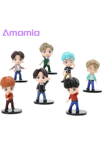 Amamia Bts Figürleri Geniş Uygulama Premium Kek Toppers Aksiyon Figürü Oyuncakları (Yurt Dışından) fırsatları