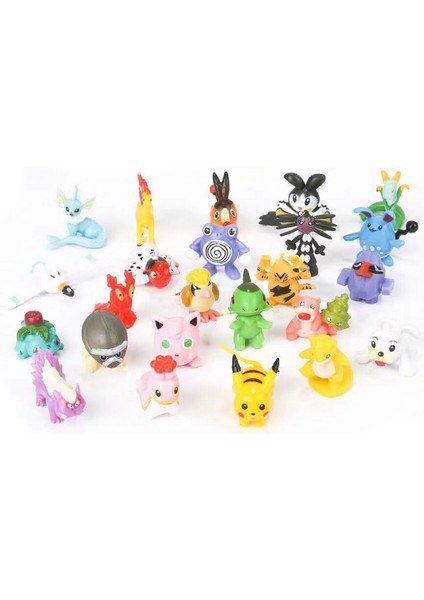 Childrenworld Pokemons Süsleme Katı Model Pokemons Pikachus Anime Figürü Süsleme (Yurt Dışından)