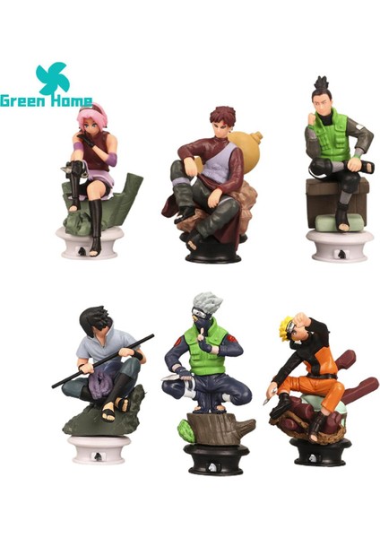 Yeşil Ev Heykeli Bebekler Yüksek Canlı Naruto Gaara Serisi Karakter Heykeli Bebek (Yurt Dışından)