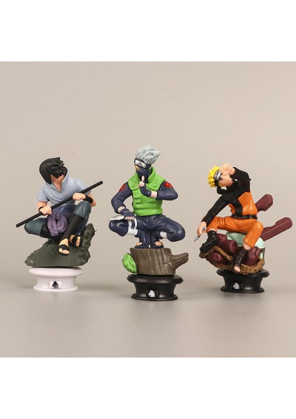 6 Adet/takım Model Oyuncaklar Japon Anime Dekoratif Sevimli Karikatür Naruto Sasuke Serisi Anime Figürleri Çocuk Hediye (Yurt Dışından) modelleri