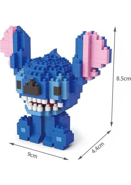 Disney Stitch Blok Tuğla Oyuncak Yapı Mini Minnie Mickey Mouse Blokları Çizgi Film Karakterleri Öğretim Üniteleri Çocuk Oyuncağı Uyumlu (Yurt Dışından)