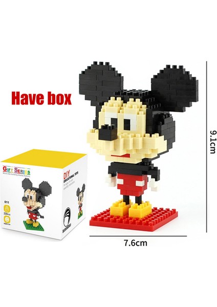 Disney Stitch Blok Tuğla Oyuncak Yapı Mini Minnie Mickey Mouse Blokları Çizgi Film Karakterleri Öğretim Üniteleri Çocuk Oyuncağı Uyumlu (Yurt Dışından)