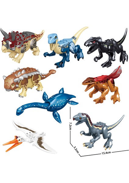 Jurassic Dinozorlar Yapı Taşları Indominus Rex Dıy Tyrannosaurus Aksiyon Şekilli Kalıp Modelleri Çocuk Oyuncakları Hayvanlar Hediyeler (Yurt Dışından)