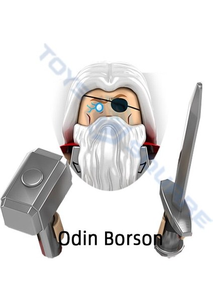 Jane Foster Korg Thor Valkyrie Heimdall Odin Borson Modeli Yapı Taşları Moc Tuğla Seti Hediyeler Oyuncaklar (Yurt Dışından)