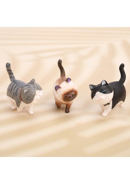 1pc Sevimli Mini Pvc Animasyon Modeli Kedi Bebek Figürleri Oyuncak Yaratıcı El Sanatları Deco Creek (Yurt Dışından)