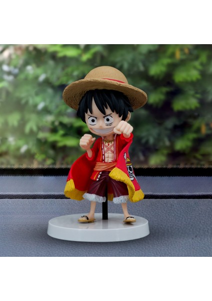 Luffy Figürü Luffy Heykelciği Sevimli Pelerin Luffy Aksiyon Figürü Süslemesi (Yurt Dışından) modelleri