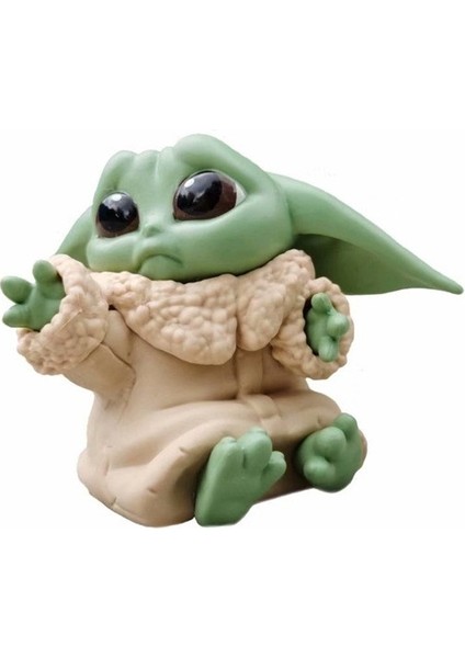 Mandalorian Savaş Yıldızı Küçük Bebek Yoda Heykeli Şekil Oyuncaklar Ev Süsler Dere Için Hediye (Yurt Dışından) modelleri