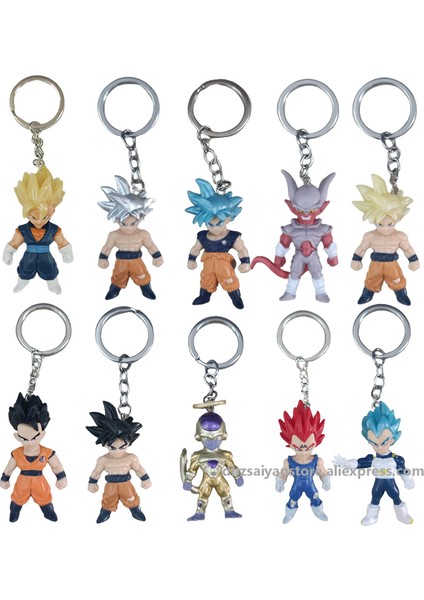 Dragon Ball Goku Vegeta Gohan Cep Buu Anahtarlık Figürleri Süper Saiyan Dbz Aksiyon Figürü Anime Koleksiyon Model Oyuncaklar Çocuklar Hediye (Yurt Dışından) fiyatları