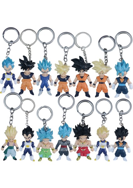 Dragon Ball Goku Vegeta Gohan Cep Buu Anahtarlık Figürleri Süper Saiyan Dbz Aksiyon Figürü Anime Koleksiyon Model Oyuncaklar Çocuklar Hediye (Yurt Dışından) modelleri