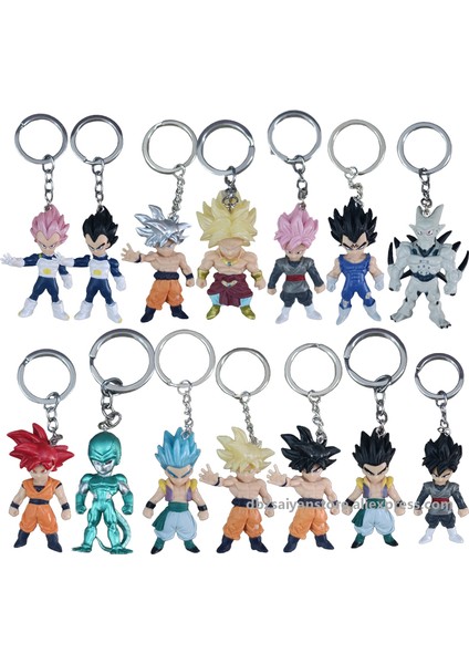 Dragon Ball Goku Vegeta Gohan Cep Buu Anahtarlık Figürleri Süper Saiyan Dbz Aksiyon Figürü Anime Koleksiyon Model Oyuncaklar Çocuklar Hediye (Yurt Dışından) fırsatları
