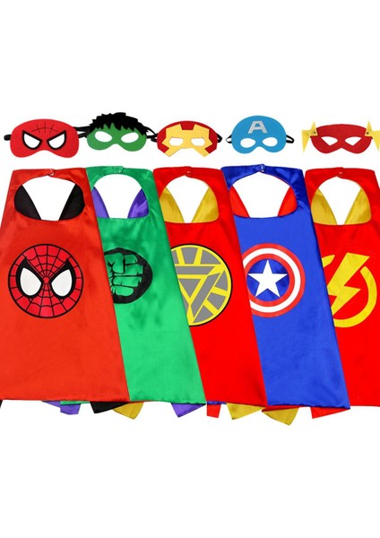 Disney Marvel Masquerade Maske Pelerin Pelerin Anime Örümcek Adam Batman Pelerin Aksiyon Figürü Marvel Oyuncaklar Cosplay Çocuk Noel Partisi Hediyeleri (Yurt Dışından)