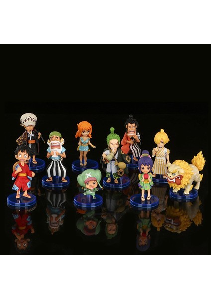 10 Adet Aksiyon Figürü Anime Tek Parça Şekil Süs Pvc Luffy Zoro Modeli Bebek Masaüstü Için (Yurt Dışından)