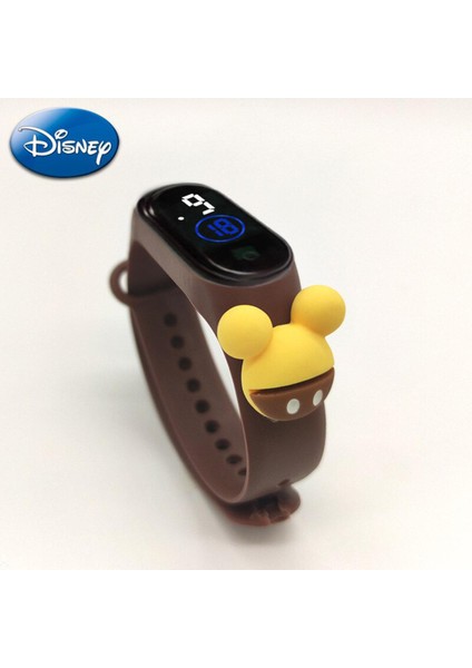 Disney Stitch Örümcek Adam Demir Adam Mickey Mouse Izle Marvel Çocuk Su Geçirmez Elektronik Bilezik Spor LED Dijital Anime Figürleri (Yurt Dışından)