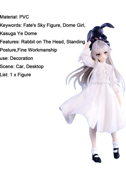 Aksiyon Figürü Katı Model Beyaz Elbise Kız Yosuga No Sora Şekil Oyuncak (Yurt Dışından)