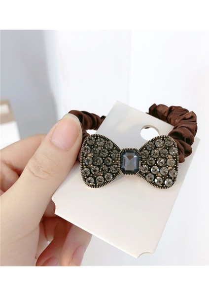 Elmas Kristal Yay Elastik Saç Bağları Kadınlar Için Moda Parlak Kafa Bandı At Kuyruğu Saç Halat Saç Aksesuarları Kadınlar Kızlar Için (Yurt Dışından) indirimleri