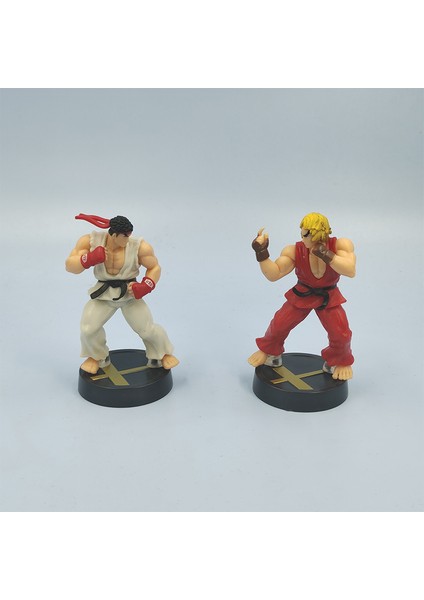 Anime Kawaii Ken Masters Hoshi Ryu Aksiyon Figürü Pvc Oyuncaklar 10 cm Sevimli Street Fighter Oyunu Bebek Odası Dekor Erkekler Için Doğum Günü Hediyeleri (Yurt Dışından)