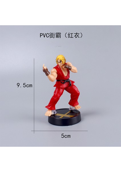 Anime Kawaii Ken Masters Hoshi Ryu Aksiyon Figürü Pvc Oyuncaklar 10 cm Sevimli Street Fighter Oyunu Bebek Odası Dekor Erkekler Için Doğum Günü Hediyeleri (Yurt Dışından)
