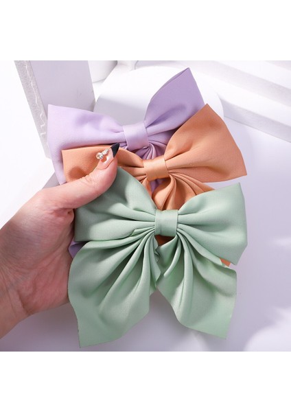 Kore Büyük Saç Papyon Saç Klipleri Saten Iki Katmanlı Kelebek Yay Kadınlar Için Ilmek Tokalar Trendy Firkete Kız Saç Aksesuarı (Yurt Dışından) fiyatları