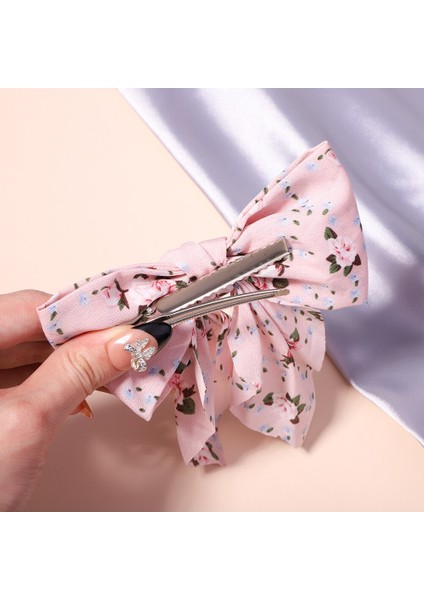 Kore Büyük Saç Papyon Saç Klipleri Saten Iki Katmanlı Kelebek Yay Kadınlar Için Ilmek Tokalar Trendy Firkete Kız Saç Aksesuarı (Yurt Dışından) fırsatları