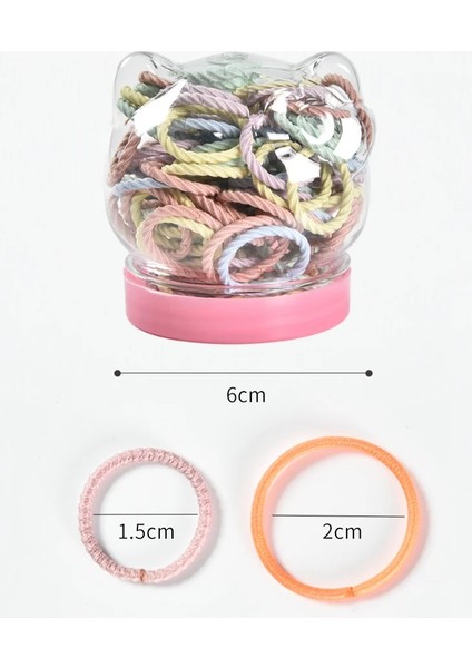 50/100 Adet/kutu Yeni Çocuk Sevimli Renkler Yumuşak Elastik Saç Bantları Bebek Kız Güzel Scrunchies Lastik Bantlar Çocuk Saç Aksesuarları (Yurt Dışından) modelleri