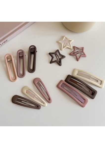 Adet/takım Kadın Yıldız Tokalar Saç Klipleri Kız Moda Kahve Geometrik Yıldız Süs Saç Klipleri Tatlı Kadın Saç Aksesuarları (Yurt Dışından) indirimleri