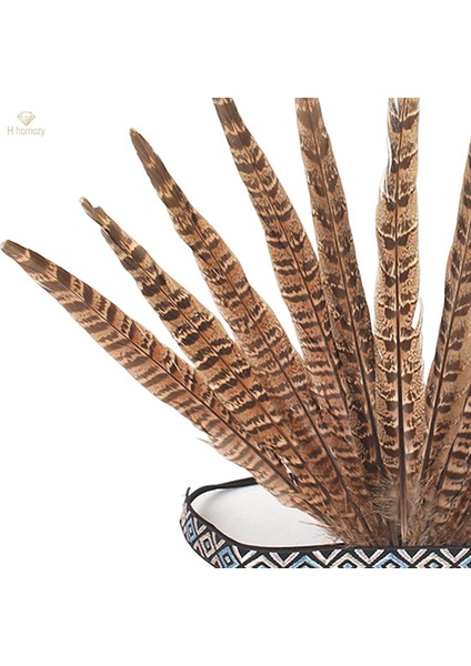 Mardi Gras Sahne Partisi Için Tüylü Kafa Bandı Hint Fascinator Şapkalar (Yurt Dışından) fırsatları