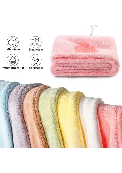Kedi Kulaklı Saç Kurutma Havlusu Sarımı, Mikrofiber Saç Havlusu Kadın ve Çocuk Kızları Için Çabuk Kuruyan Saçlar, Banyo Duşu Kuru Kafa Türban (Yurt Dışından) modelleri