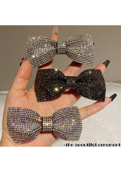 Köpüklü Elmas Yay Düğüm Tokalar Rhinestone Parlak Kelebek Saç Klipleri Parti Takı Saç Aksesuarları (Yurt Dışından) fiyatları