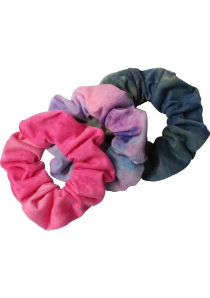 Adet Kravat Boyalı Scrunchie Paketi Saç Aksesuarları Kadınlar Kızlar Için Bantlar Elastik Kauçuk Saç Kravat Saç Halat Halka At Kuyruğu Tutun (Yurt Dışından) modelleri