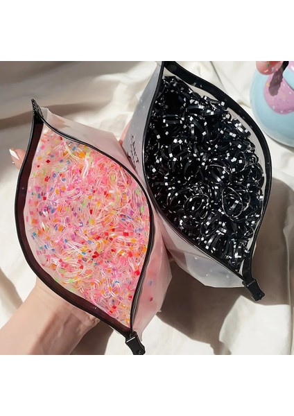 1000 Adet/paket Renkli Tek Kullanımlık Elastik Saç Bantları Scrunchie Kızlar Lastik Bant At Kuyruğu Tutucu Çocuk Saç Aksesuarları Saç Bağları (Yurt Dışından)