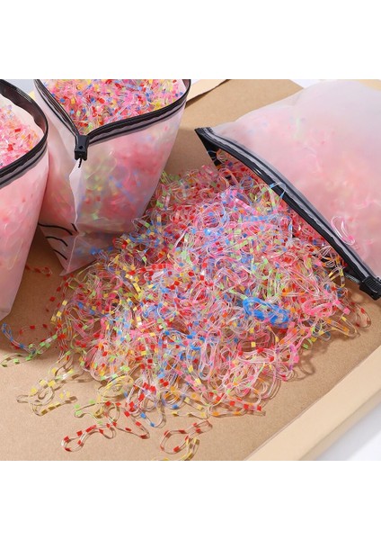 1000 Adet/paket Renkli Tek Kullanımlık Elastik Saç Bantları Scrunchie Kızlar Lastik Bant At Kuyruğu Tutucu Çocuk Saç Aksesuarları Saç Bağları (Yurt Dışından) fiyatları