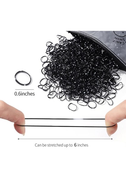 1000 Adet/paket Renkli Tek Kullanımlık Elastik Saç Bantları Scrunchie Kızlar Lastik Bant At Kuyruğu Tutucu Çocuk Saç Aksesuarları Saç Bağları (Yurt Dışından) modelleri