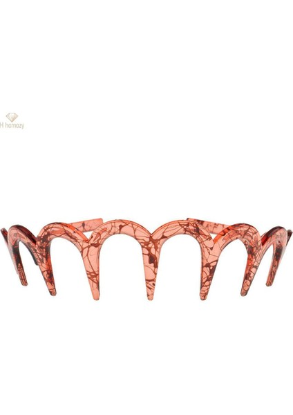 Parça Diş Zig Saç Bandı Dişli Kafa Bandı Alice Band Erkek (Yurt Dışından)